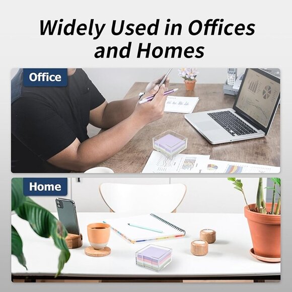 NEW Acrylic Sticky Note Holder, 3 x 3 Crystal Clear Acrylic Notepad Holder - Picture 8 of 9